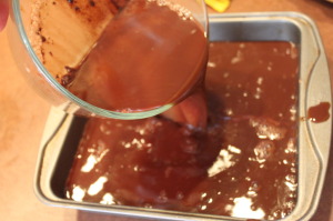 making-brownie-pudding-cake